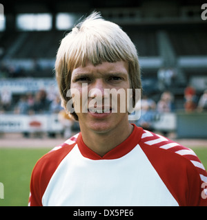 football, Bundesliga, 1976/1977, Rot Weiss Essen, team presentation, portrait Fleming Lund Stock Photo