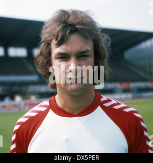 football, Bundesliga, 1976/1977, Rot Weiss Essen, team presentation, portrait Andreas Skrzyszowski Stock Photo