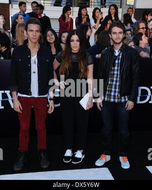 Westwood, CA. 18th Mar, 2014. Zedd at arrivals for DIVERGENT Premiere, The Regency Bruin Theatre, Westwood, CA March 18, 2014. Credit:  Dee Cercone/Everett Collection/Alamy Live News Stock Photo