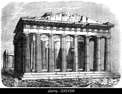 The Parthenon, Athens, Greece, print dated 1842 Stock Photo - Alamy