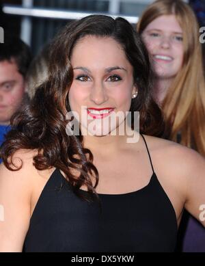 Westwood, CA. 18th Mar, 2014. Jordyn Wieber at arrivals for DIVERGENT Premiere, The Regency Bruin Theatre, Westwood, CA March 18, 2014. Credit:  Dee Cercone/Everett Collection/Alamy Live News Stock Photo