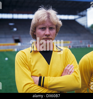 football, Bundesliga, 1978/1979, Borussia Dortmund, team presentation, portrait Manfred Burgsmueller Stock Photo