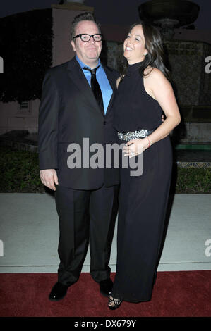 Tom Arnold and Martha Delafield arrives at 23rd Annual Chris Evert/Raymond James Pro-Celebrity Tennis Classic Gala at Boca Raton Resort Featuring: Tom Arnold and Martha Delafield Where: Florida, FL, United States When: 27 Oct 2012 Stock Photo