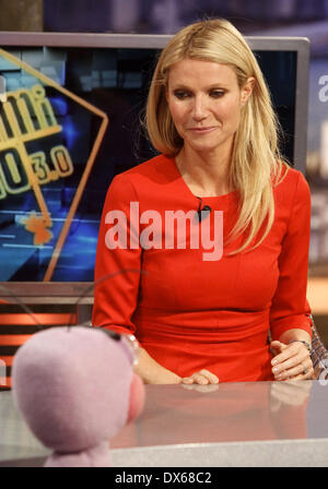 Gwyneth Paltrow appears on 'El Hormiguero' TV Show at Vertice Studios Madrid, Spain - 29.10.12 Featuring: Gwyneth Paltrow Where Stock Photo