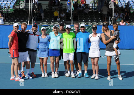 Rennae Stubbs, Kevin McKidd, David Cook, Chris Evert, Martina Navratilova, Brad Gilbert, Helio Castroneves, Alan Thicke, Jon Lovitz, Maeve Quinlan and Brenda Schultz-McCarthy 23rd Annual Chris Evert/Raymond James Pro-Celebrity Tennis Classic at Delray Beach Tennis Center Delray Beach, Florida - 28.10.12 Where: FL, United States When: 28 Oct 2012 Stock Photo