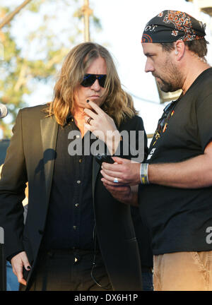 Val Kilmer on the set of 'Untitled Terrence Malick Project' at the Fun Fun Fun Fest Austin, Texas - 02.11.12 Featuring: Val Kil Stock Photo
