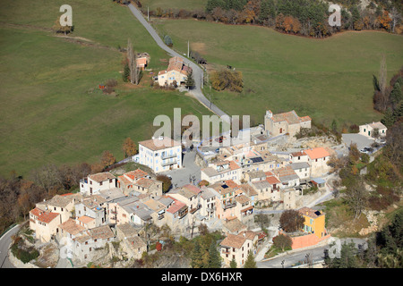 Collongues village of the Prealpes d'Azur in the countryside of the Alpes-MAritimes Stock Photo