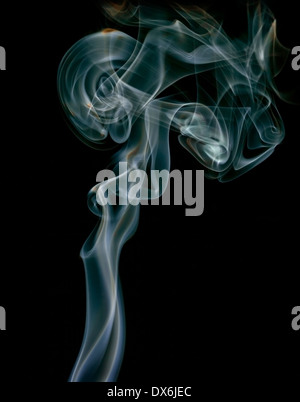 color abstract smoke isolated black background Stock Photo - Alamy
