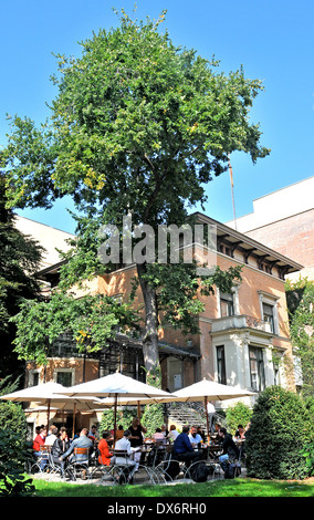 Cafe Wintergarten in the Literaturhaus on Fasanenstrasse near Kurfurstendamm, Berlin, Germany Stock Photo