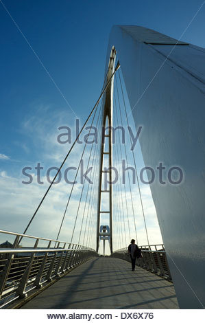 The Infinity Bridge in Stockton-on-Tees, north east England, UK.
