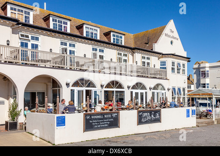 The White Horse Pub Hotel Rottingdean Sussex UK Stock Photo