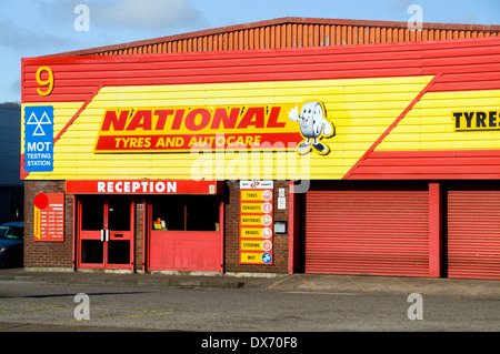 National Tyre and Autocare Centre, Penarth Road, Cardiff, Wales Stock Photo