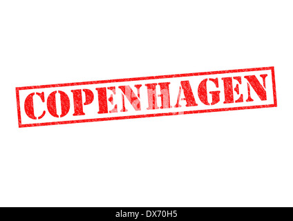 COPENHAGEN Rubber Stamp over a white background. Stock Photo