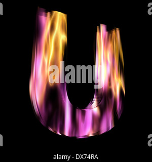 Capital letters of the alphabet with fire flames Stock Photo - Alamy