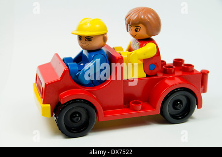 Duplo toy car. Stock Photo
