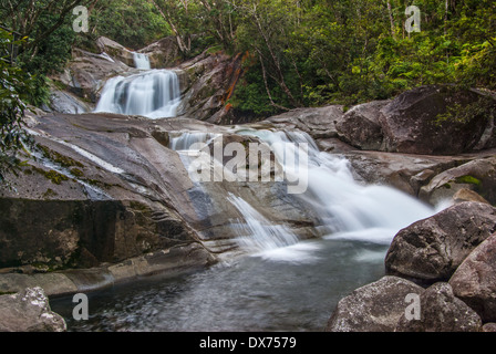 JOSEPHINE FALLS, WOOROONOORAN NATIONAL PARK, ATHERTON TABLELANDS, QUEENSLAND, AUSTRALIA Stock Photo