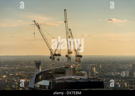 Construction of the new Walkie Talkie building in London. Stock Photo