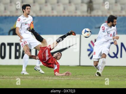 Kuwait City, Kuwait. 19th Mar, 2014. Syria's Al Jaish SC Coach Mohammed ...