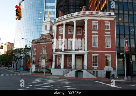 Church stands on the birthplace of Elizabeth Ann Seton, first native-born citizen of the USA to be canonized a saint, New York Stock Photo