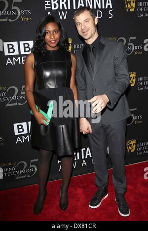 Matt Stone, Angela Howard attends the BAFTA Los Angeles 2012 Britannia Awards at the Beverly Hilton Hotel Featuring: Matt Stone Stock Photo