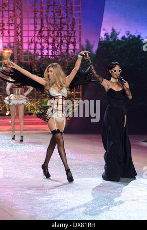 Rihanna and Doutzen Kroes The Victoria's Secret Fashion Show at the Lexington  Avenue Armory Featuring: Rihanna and Doutzen Kroe Stock Photo - Alamy