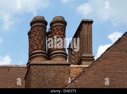 architectural detail of the Schloss Cecilienhof, a castle in Potsdam (Germany) Stock Photo