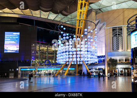 Inside the O2 Arena, an entertainment complex and formerly the Millennium Dome on the Greenwich Peninsula on the River Thames Stock Photo