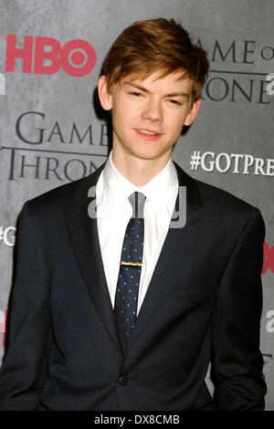 Thomas Brodie Sangster attending the Game Of Thrones Season 4