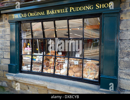 The old original Bakewell pudding shop Derbyshire England uk Stock Photo