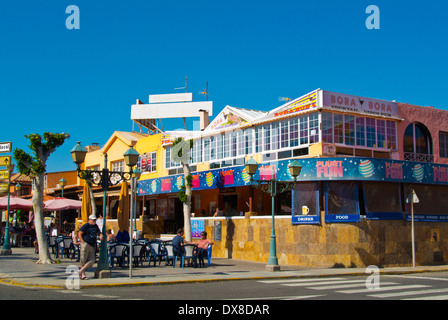 Happy Center, shopping and restaurant complex, Caleta de Fuste, Fuerteventura, Canary Islands, Spain, Europe Stock Photo