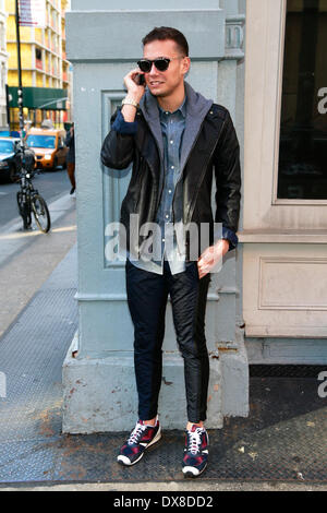 Francisco Tellechea captured on the street in New York City - March 15, 2014 - Photo: Runway Manhattan/Charles Eshelman/picture alliance Stock Photo