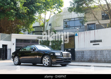 Rolls-Royce Wraith Top Class Sedan 2014 Model Stock Photo