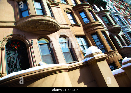 Brownstones in New York City Stock Photo