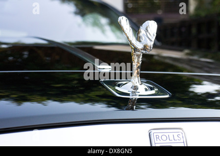 Rolls-Royce Wraith Top Class Sedan 2014 woman Stock Photo