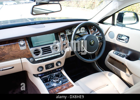 Rolls-Royce Wraith Top Class Sedan 2014 Model Stock Photo