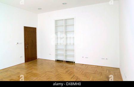 Empty White Office Room Detail Stock Photo