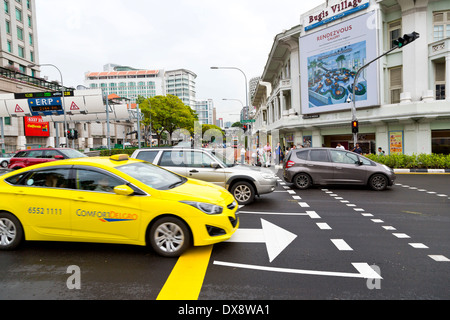 Traffic in Singapore Stock Photo