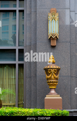 Detail of Parkview Square building on North Bridge Road in Singapore Stock Photo