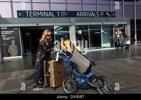 Airport Prague, passenger airport Czech Republic Stock Photo