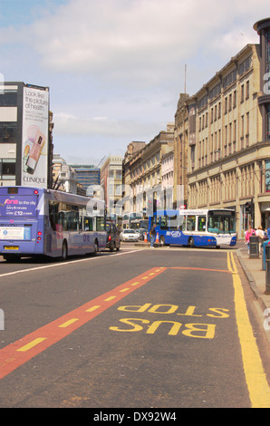 Corner of Argyle Street, Union Street and Jamaica Street in Glasgow, Scotland Stock Photo