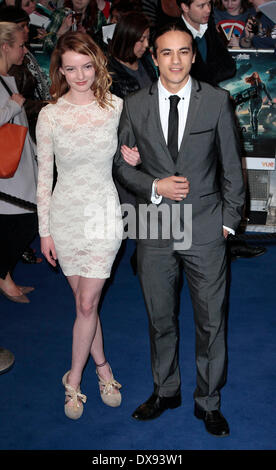 London, UK, 20th March 2014 Dakota Blue Richards arrives at the UK Premiere of Captain America: The Winter Soldier at Vue Cinema in Westfield Shopping Centre in London Credit:  MRP/Alamy Live News Stock Photo