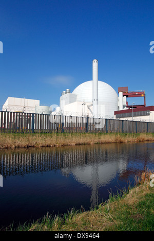 Nuclear Power Station Brokdorf Stock Photo