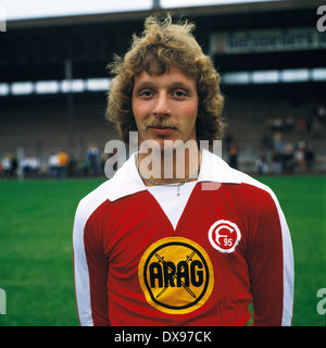 football, Bundesliga, 1979/1980, Fortuna Duesseldorf, team presentation, portrait Ruediger Wenzel Stock Photo