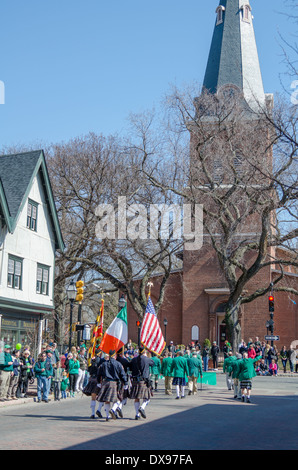 Saint Patrick's Day Parade in Annapolis, Maryland Stock Photo
