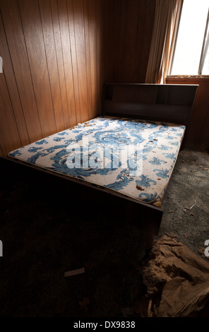 A dirty old mattress found in an abandoned house in the District of ...