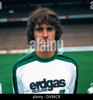 football, Bundesliga, 1979/1980, Borussia Moenchengladbach, team presentation, portrait Horst Wohlers Stock Photo