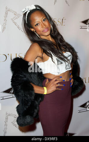 keenyah hill, at Rihanna's 'Unapologetic' Record Release Party at 40/40 Club. Featuring: keenyah hill Where: New York City, Uni Stock Photo