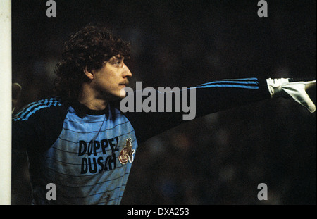 football, Bundesliga, 1982/1983, Stadium am Boekelberg, Borussia Moenchengladbach versus 1. FC Cologne 1:4, scene of the match, keeper Harald Schumacher (FC) Stock Photo