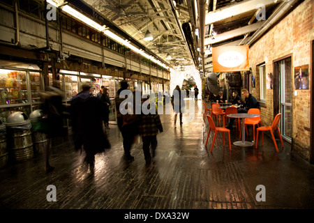 Chelsea Market is an enclosed urban food court, shopping mall Stock Photo