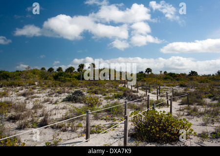 Pathway to Bowman's Beach - Sanibel Island, Florida USA Stock Photo